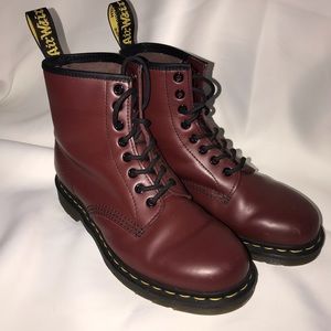 Size 8 women’s burgundy doc martens